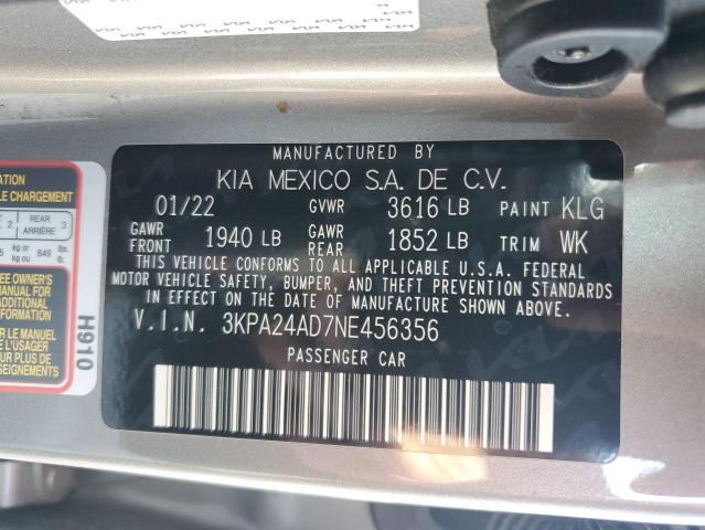 Photo 12 VIN: 3KPA24AD7NE456356 - KIA RIO 