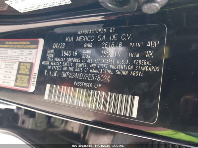 Photo 8 VIN: 3KPA24AD7PE578024 - KIA RIO 