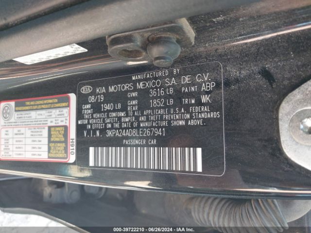 Photo 8 VIN: 3KPA24AD8LE267941 - KIA RIO 