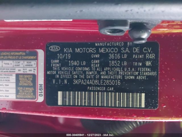 Photo 8 VIN: 3KPA24AD8LE285016 - KIA RIO 