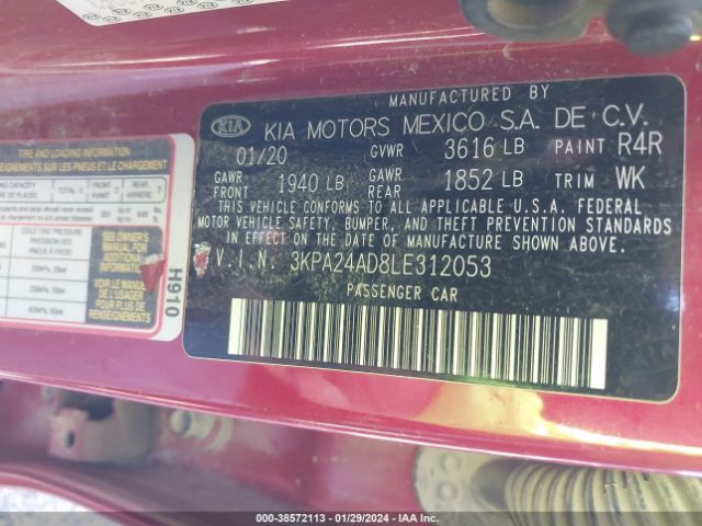 Photo 8 VIN: 3KPA24AD8LE312053 - KIA RIO 