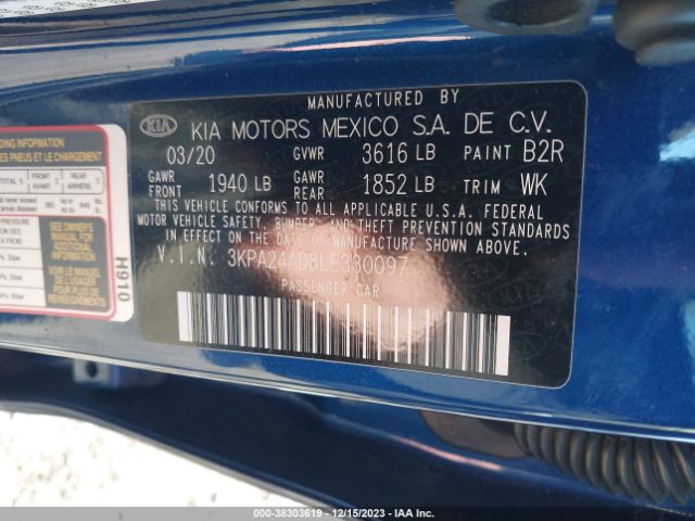 Photo 8 VIN: 3KPA24AD8LE330097 - KIA RIO 