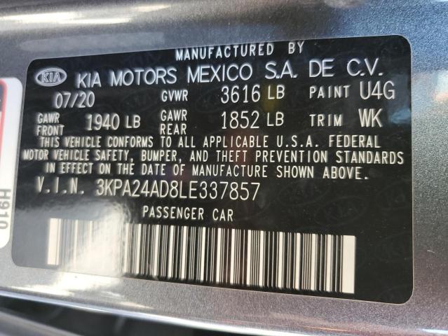 Photo 9 VIN: 3KPA24AD8LE337857 - KIA RIO LX 