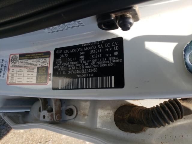 Photo 9 VIN: 3KPA24AD8LE343481 - KIA RIO LX 