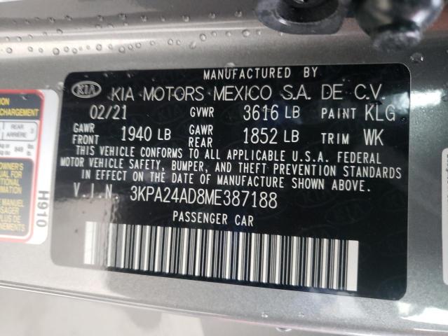 Photo 12 VIN: 3KPA24AD8ME387188 - KIA RIO LX 