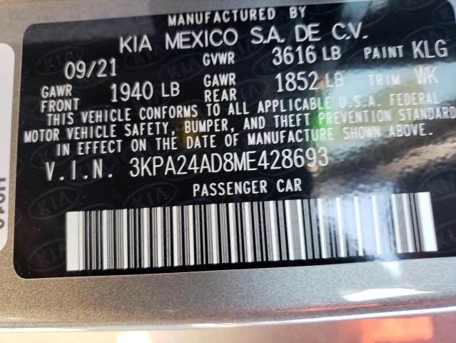 Photo 9 VIN: 3KPA24AD8ME428693 - KIA RIO LX 