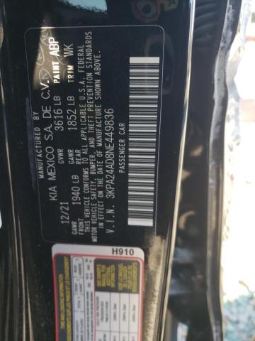 Photo 11 VIN: 3KPA24AD8NE449836 - KIA RIO 