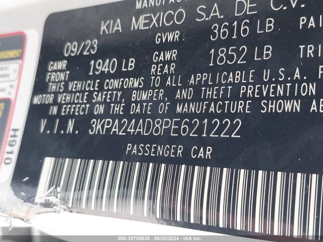 Photo 8 VIN: 3KPA24AD8PE621222 - KIA RIO 