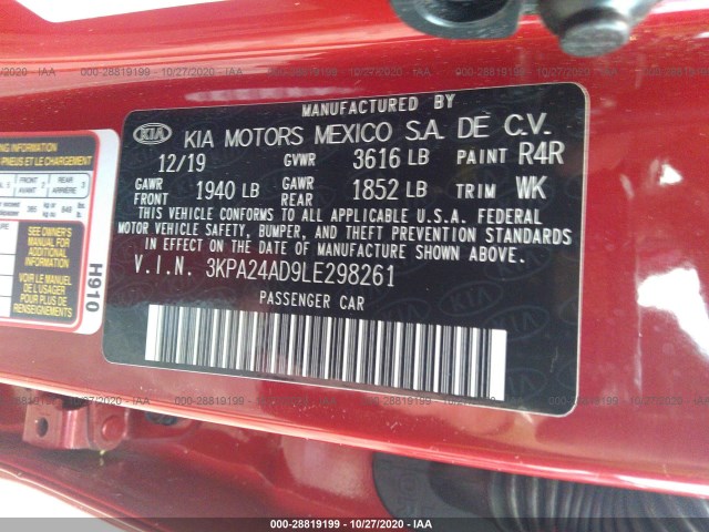 Photo 8 VIN: 3KPA24AD9LE298261 - KIA RIO 