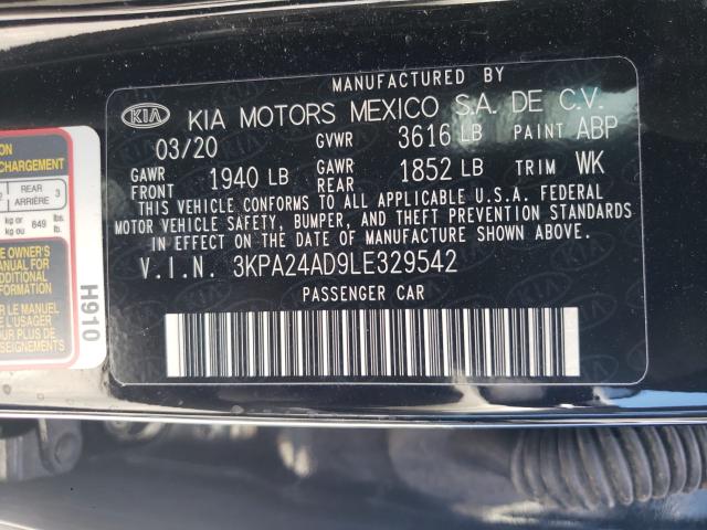 Photo 9 VIN: 3KPA24AD9LE329542 - KIA RIO LX 