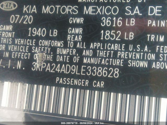 Photo 8 VIN: 3KPA24AD9LE338628 - KIA RIO 