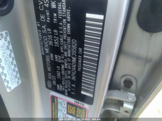 Photo 8 VIN: 3KPA24AD9ME395820 - KIA RIO 