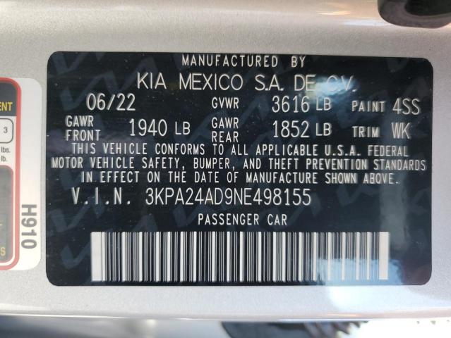 Photo 11 VIN: 3KPA24AD9NE498155 - KIA RIO LX 