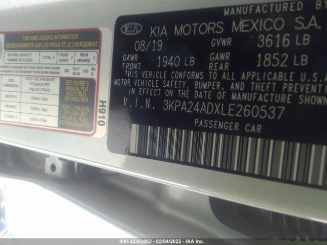 Photo 8 VIN: 3KPA24ADXLE260537 - KIA RIO 