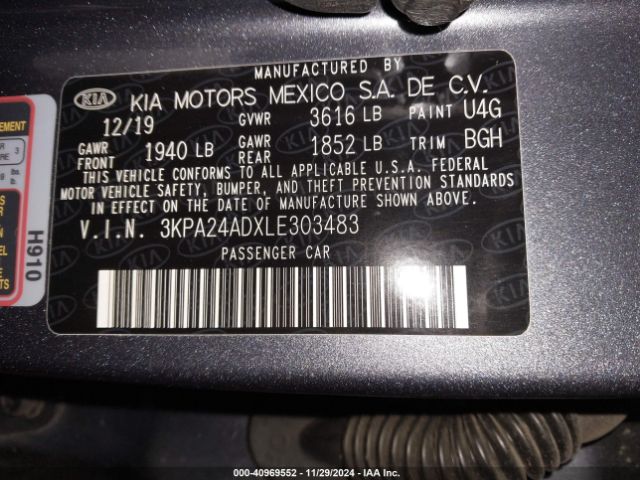 Photo 8 VIN: 3KPA24ADXLE303483 - KIA RIO 