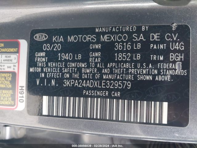 Photo 8 VIN: 3KPA24ADXLE329579 - KIA RIO 