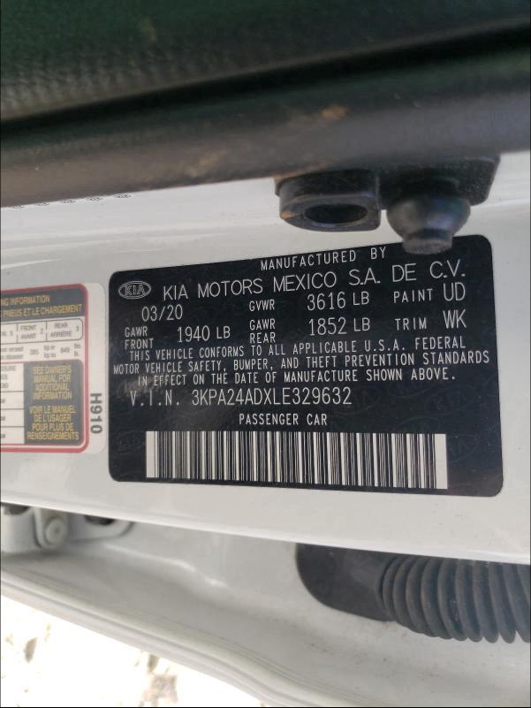 Photo 9 VIN: 3KPA24ADXLE329632 - KIA RIO LX 