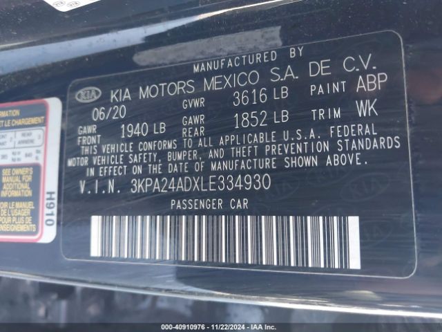 Photo 8 VIN: 3KPA24ADXLE334930 - KIA RIO 