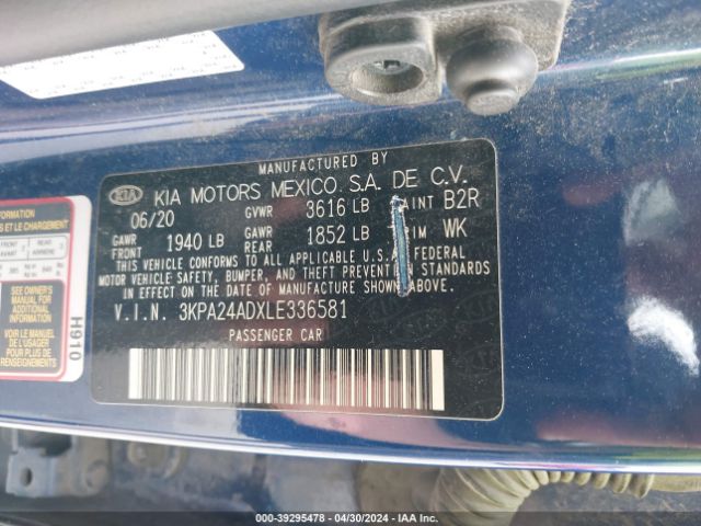 Photo 8 VIN: 3KPA24ADXLE336581 - KIA RIO 