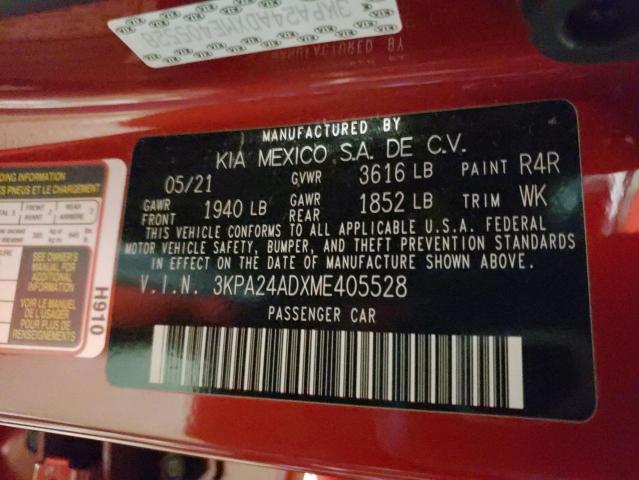 Photo 11 VIN: 3KPA24ADXME405528 - KIA RIO LX 