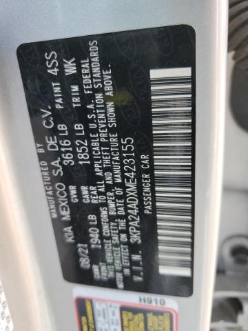 Photo 11 VIN: 3KPA24ADXME423155 - KIA RIO LX 