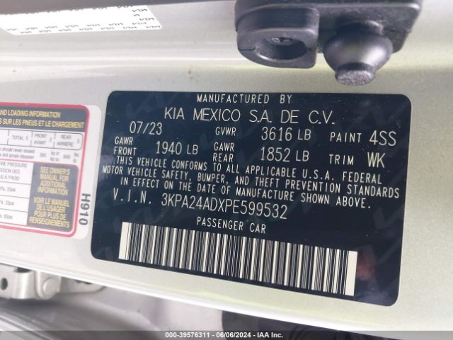 Photo 8 VIN: 3KPA24ADXPE599532 - KIA RIO 