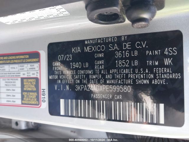 Photo 8 VIN: 3KPA24ADXPE599580 - KIA RIO 