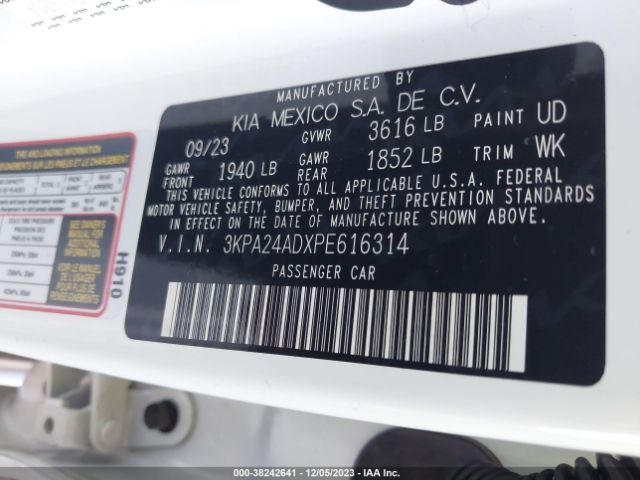 Photo 8 VIN: 3KPA24ADXPE616314 - KIA RIO 