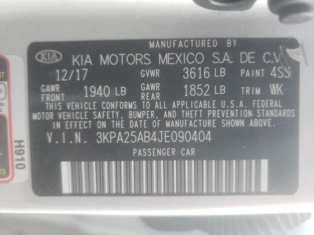 Photo 9 VIN: 3KPA25AB4JE090404 - KIA RIO LX 