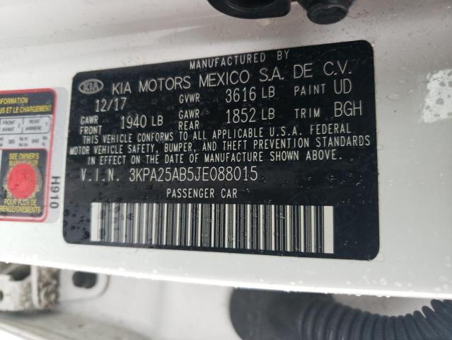 Photo 11 VIN: 3KPA25AB5JE088015 - KIA RIO 