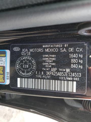 Photo 11 VIN: 3KPA25AB5JE124513 - KIA RIO LX 