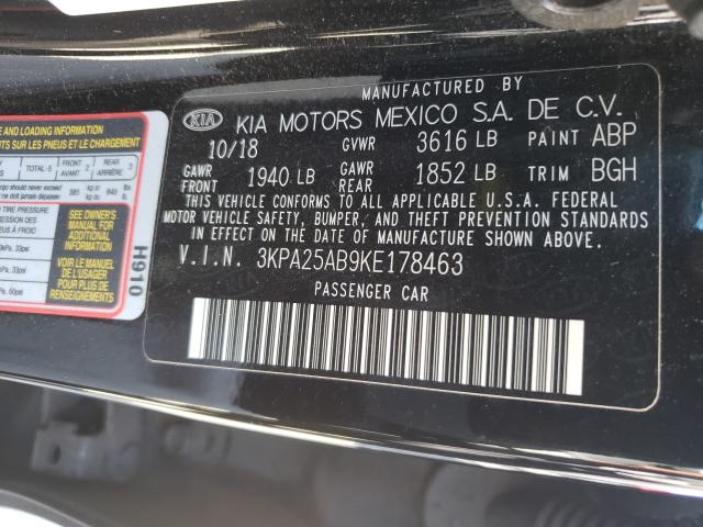 Photo 9 VIN: 3KPA25AB9KE178463 - KIA RIO S 