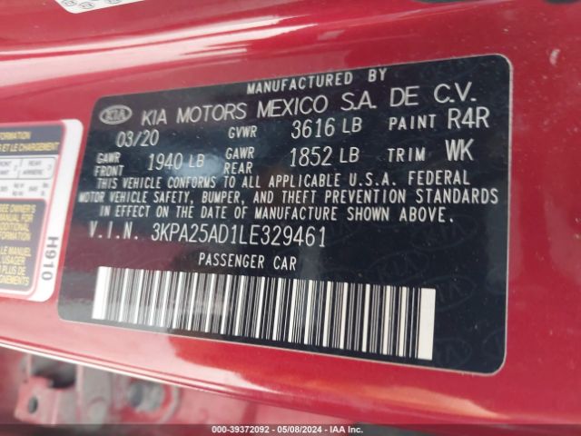 Photo 8 VIN: 3KPA25AD1LE329461 - KIA RIO 