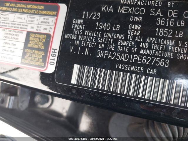 Photo 8 VIN: 3KPA25AD1PE627563 - KIA RIO 