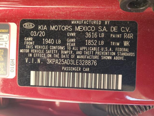 Photo 11 VIN: 3KPA25AD3LE328876 - KIA RIO LX 