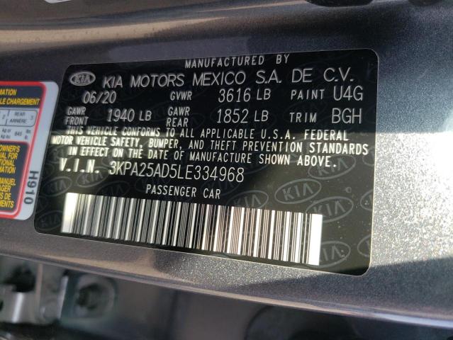 Photo 9 VIN: 3KPA25AD5LE334968 - KIA RIO LX 