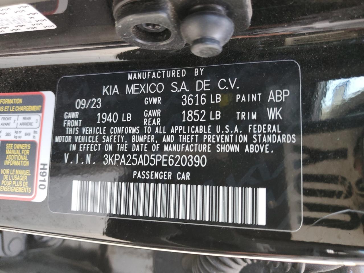 Photo 11 VIN: 3KPA25AD5PE620390 - KIA RIO 