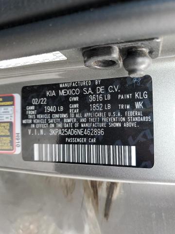 Photo 11 VIN: 3KPA25AD6NE462896 - KIA RIO S 