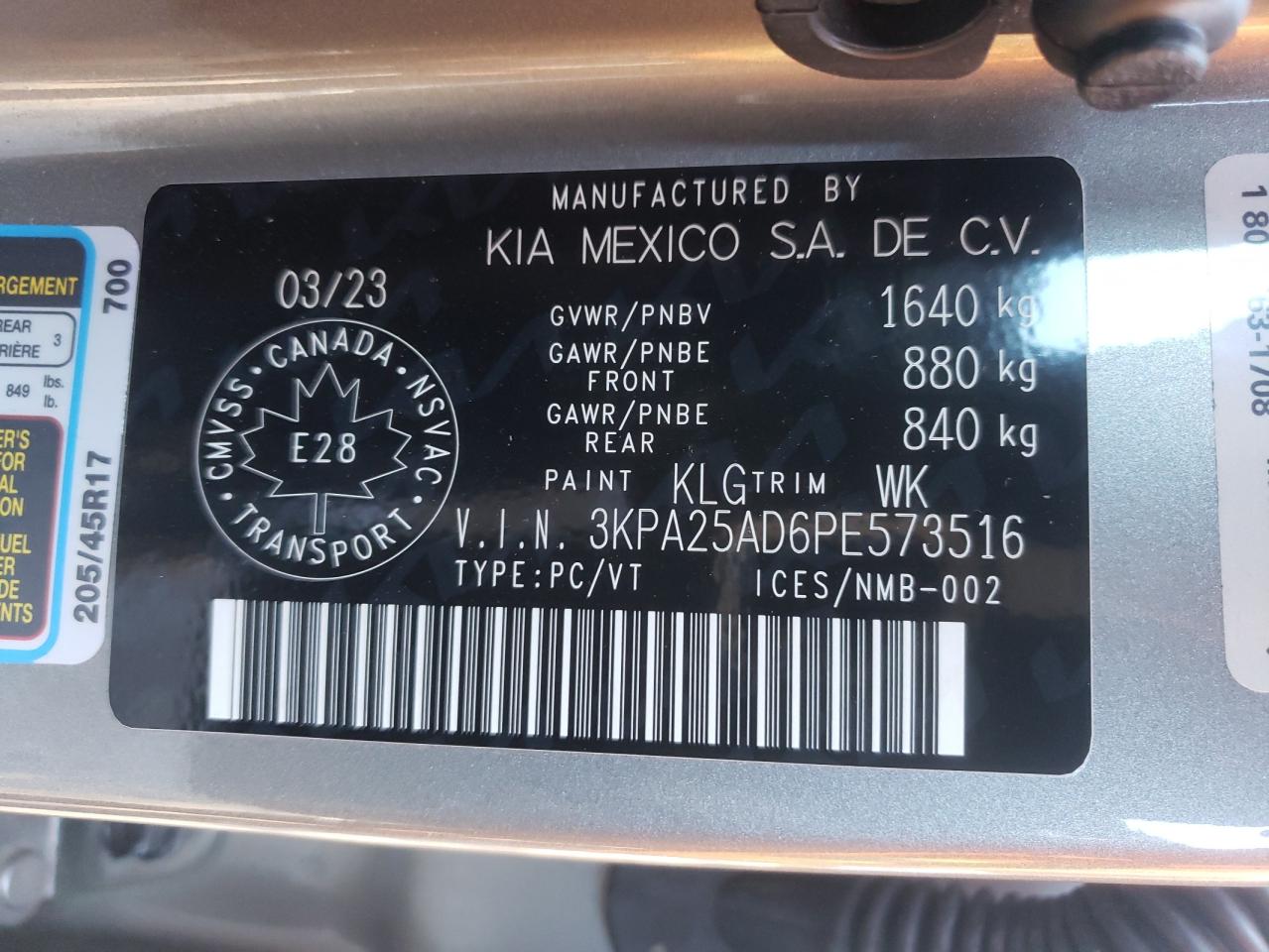 Photo 11 VIN: 3KPA25AD6PE573516 - KIA RIO 