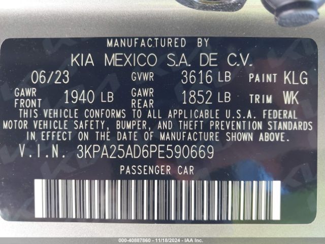 Photo 8 VIN: 3KPA25AD6PE590669 - KIA RIO 