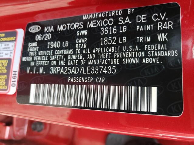 Photo 9 VIN: 3KPA25AD7LE337435 - KIA RIO LX 