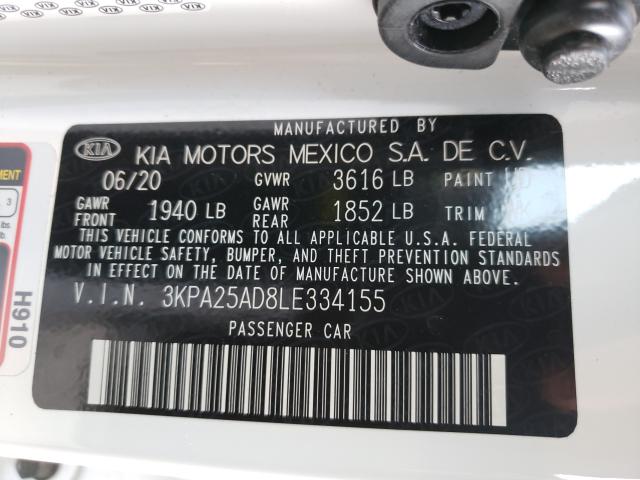 Photo 9 VIN: 3KPA25AD8LE334155 - KIA RIO LX 