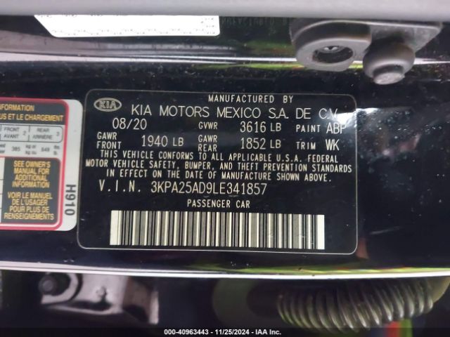 Photo 8 VIN: 3KPA25AD9LE341857 - KIA RIO 