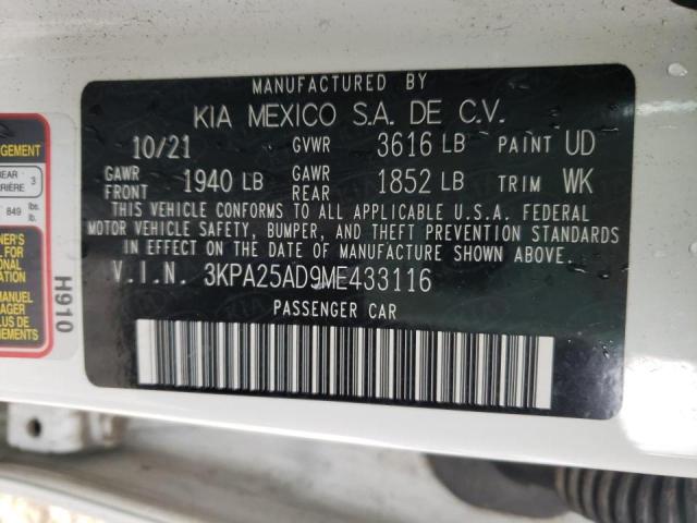 Photo 9 VIN: 3KPA25AD9ME433116 - KIA RIO S 