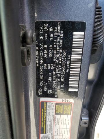 Photo 9 VIN: 3KPA35AB7JE057989 - KIA RIO EX 