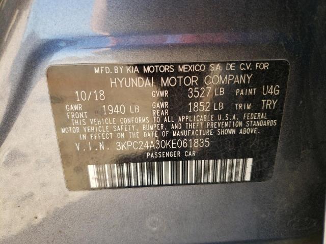 Photo 11 VIN: 3KPC24A30KE061835 - HYUNDAI ACCENT 