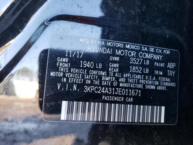 Photo 11 VIN: 3KPC24A31JE011671 - HYUNDAI ACCENT SE 