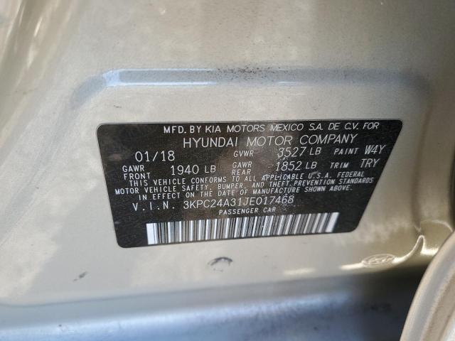 Photo 11 VIN: 3KPC24A31JE017468 - HYUNDAI ACCENT SE 