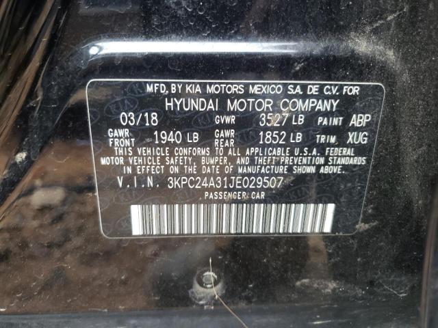 Photo 9 VIN: 3KPC24A31JE029507 - HYUNDAI ACCENT SE 