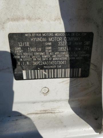 Photo 11 VIN: 3KPC24A31KE073041 - HYUNDAI ACCENT SE 